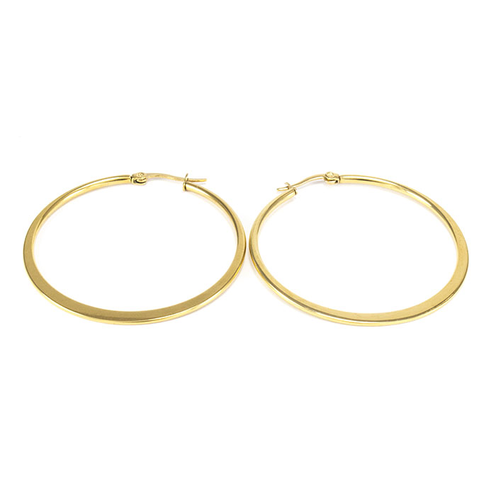 Сережки-кольца золотистые диаметр 46мм Арт. ER088SL