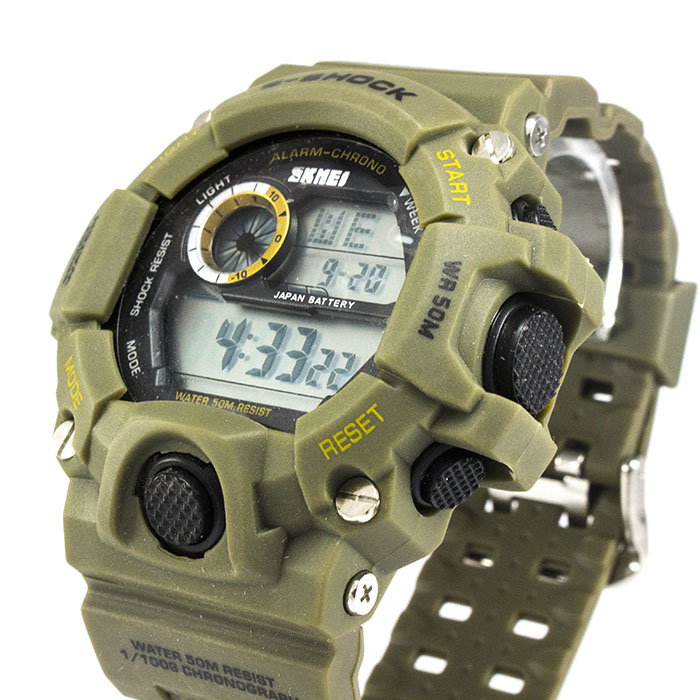 Часы тактические S-Shock Skmei 1019 Green